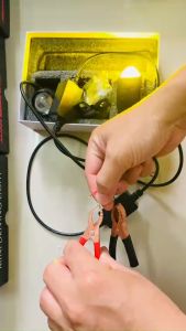 Đèn trợ sáng bi cầu tích hợp quạt tản nhiệt ( sáng TRẮNG-VÀNG)