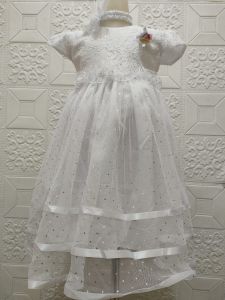 Baju pesta anak perempuan tile spingkel usia 2-12 thn tangan pendek