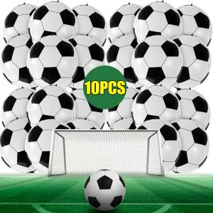 22Inch 4D Soccer Ball Foil Balloons Football Sport Boy Birthday Party Supplies for Kids Baby Shower Decor Inflatable Balloon