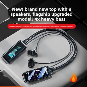 2024 New K-Song Bluetooth Wireless Earphones Singing Recording Earback Sound Card Special Long Battery Life Male