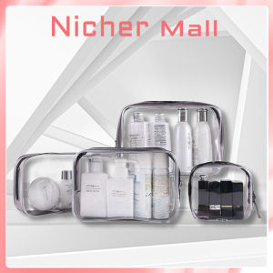PVC Makeup Bag Portable Cosmetic Storage Bag Transparent Business Trip Toiletry Pouch Cosmetic Bag