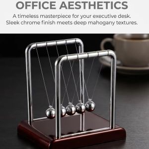 Newton Cradle Balance Pendulum Ball Physics Science Toy Home Desktop Decoration Stress Relief Office Ornament Holiday Gift