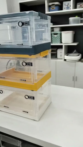 Small Size Collapsible High Quality Clear Organizer With Lids for Office and Bedroom-YT-795