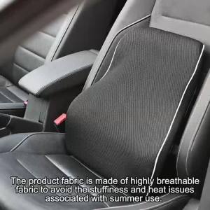 Car Seat Cushion/Waist Office Chair Back Lumbar Support Rest Rebound Memory Foam Cushion Pad Back Lumbar Cushion for Car Driver