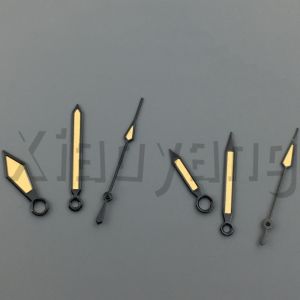 NH35 Black Beige Orange 3-pins Watch Hands With Green Luminous Suitable For NH35 ETA2824 PT5000 Automatic Movement Watch Parts