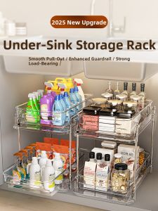 CHIJIAJIE | Multi-layered Drawer-style Storage Rack for Bathroom