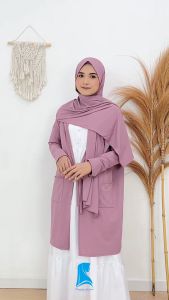 Pashmina Instan Cardigan Bahan Jersey Premium
