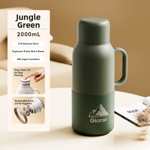 GIANXI | Large Capacity Thermal Bottle with Classic Glass Lining