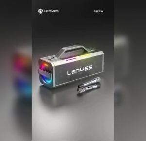 S836 - Speaker LENYES S-836 300W Outdoor KTV Wireless Speaker + Microphone Karaoke Bluetooth 5.0 DSP Super Power Subwoofer TWS Speaker Dengan Baterai Built-In - Lazada
