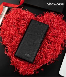 Kangaroo Domain Mens Long Wallet Genuine Leather High Capacity Trendy Brand Multi-Card License Drivers License Cowhide Wallet