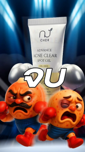 CHER ADVANCE ACNE CLEAR SPOT GEL (OIL FREE) - เฌอ เจลแต้มสิวสูตรเร่งด่วน x2