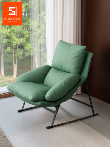 Detachable Modern Leather Sofa Chair Home Living Room Furniture Simple Style Cowhide Armchair Comfortable Relaxing Chair