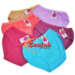 Celana Dalam Wanita / Paket Diskon CD 12 Pcs / Pakaian dalam wanita Talent Polos Best Quality