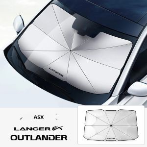 Tấm Che Nắng Phía Trước Ô Tô Dù Chống Tia UV Chống Nhiệt Cho Mitsubishi Outlander Lancer 9 EX ASX Pajero L200 Nhật Thực Ralliart Delica