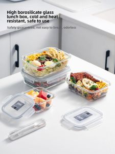ASVEL | Borosilicate Glass Bento Box Lunch Set Microwave Safe