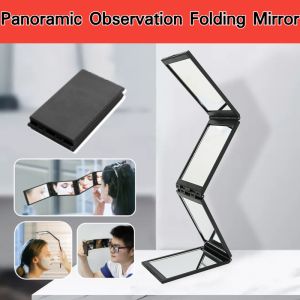 Multi-Angle Panoramic Observation Folding Mirror Travel Portable Foldable Mirror Makeup Mirror