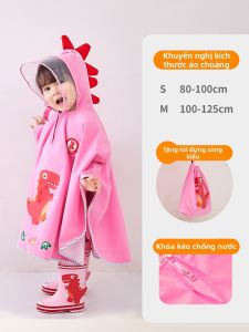 Áo Mưa Chống Thấm cho Trẻ Em Mới 2026 Hình Khủng Long