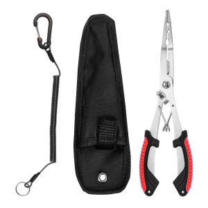 Stainless Steel Fishing Pliers Multi-Functional Braided Line Scissors Crimping Pliers Fish Hook Remover Fishing Tackle Tools