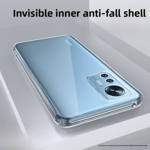 Henyou | Silicone Protective Case For Xiaomi 12S 13 Ultra 14Pro 11Pro 10Pro 9se Phones Full Cover Anti-Fall With Airbag Transparent Simple Design