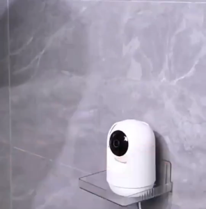 ขาตั้งกล้องอะคริลิกแบบเจาะรูอิสระพร้อมกาวในตัว - ชั้นวางติดผนังกันน้ำในห้องน้ำ