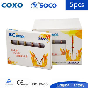 COXO SOCO SC PRO 5PCS Dental Root Canal File: Heat-Activated Rotary Nitinol Tooth Pulp Files