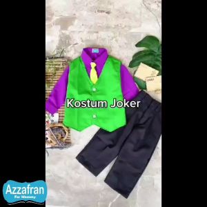 Carnaval Series | Kostum Joker | Setelan Anak Laki Laki & Dewasa | Costume Karnaval Pesta Halloween