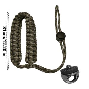 Adjustable Braided Wrist Band with 1/4 Screw Aluminum Alloy Anti Lost Safety Strap for Gimbal Selfie Stick Photography