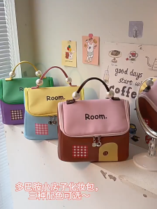 HOVELSHOP Tas Kosmetik Travel Penyimpanan Make Up Skrincare Organizer Premium Korean Fashion