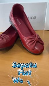 Sepatu Wanita Flat Kulit Real Import Premium J7258 Sepatu ImportWanita KulitAsli Flat Shoes Wanita KulitAsli (+Box) Import