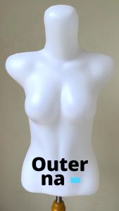 Manekin Patung Baju Wanita Body Lurus hitam butek bening Set Display baju kaki kayu besi