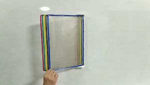 A4 Wall-Mounted File Rack Standard Homework Guide Book Display Folder 5 Pages Double Side Insert