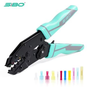Kìm Bấm Dây Ratchet 0.5-6mm2 20-10AWG Dụng Cụ Thợ Điện Dùng Cho Đầu Nối Dây Cách Điện Co Nhiệt Thép Carbon Sử Dụng Được Cho Cả Hai Tay