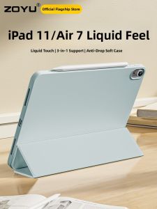 Zoyu | Ultra Thin Drop Protection Full Cover Stand Case for iPad 11 Air 7 Air 6 Pro 11 Mini 7