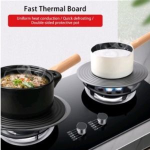 <<GoldFish>>Aluminium Heat Conduction Diffuser Plate/Express Defrost Aluminium Thawing Board /快速解冻板/快速导热板Papan Alas Periuk Panas Besi Dapur 24/28cm 4mm/6mm thickened Energy Saving Non-Slip Kitchen Heat Conduction Plate For Gas Stove