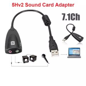 Sound Card Adapter Steel Series Sound 5Hv2 7.1 External USB Sound Card Audio Adapter