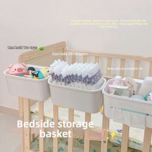 MEISITEKEKE | Crib Storage Basket Hanging Diaper Organizer