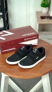 NAZREAL FOOTWEAR - Sepatu Sneakers Anak Terbaru Sepatu Sekolah Anak Cody Black