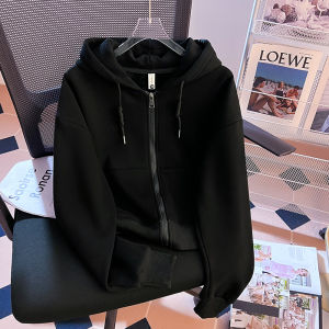 Purple Womens Jacket Slim Fit Zipper Hoodie Spring Autumn Thin Cardigan Top Trendy Casual Comfortable Cotton Blend Long Sleeve