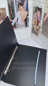 Long Ring Binder with Strap Arch File Folder Paper Organizers Large Capacity 4MM Thick 37x27x4CM