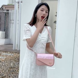 New Tas Selempang Mini Wanita Pola Love Warna Tali Rantai SWBJ78