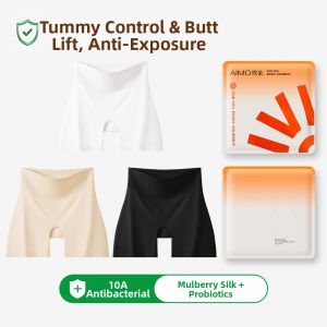 Aimo | Anti-see-through Seamless Ice Silk Slim Fit Tummy Shaping Butt Lift Underwear 2-in-1