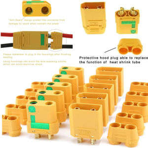 10 Pairs Amass XT90S XT90-S XT90 Connector Anti-Spark Male Female Connector for Battery ESC and Charger Lead