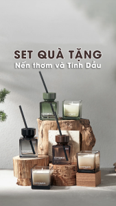Set Quà Tặng SOYAMOO Nến Thơm và Tinh Dầu thơm khuếch tán SOYAMOO - Tặng Sinh Nhật Tốt Nghiệp Khai Trương Ý nghĩa dễ thương sang trọng