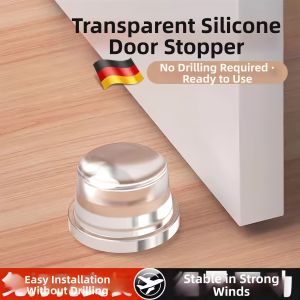 No-Drill Silicone Windproof Door Stopper