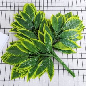 Cành lá kim tứ giả - dài 40cm - 3 nhánh - Cây giả hoa lụa trang trí nhà cửa