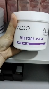 Mặt Nạ Ủ Tóc Hấp Dầu Dưỡng Tóc Algo siêu phục hồi tóc collagen 60s nano plus 500ml : phục hồi tóc hư tổn tóc xơ rối chẻ ngọn