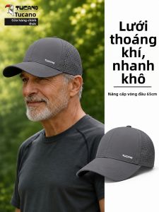 TUCANO | Mũ Bóng Đá Hè Chống Nắng Khô Nhanh Thiết Kế Mỏng Có Lưới Dành Cho Nam Trung Niên và Người Già