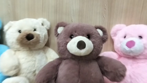 Boneka Teddy Bear Beruang Polos Sit Animal Bear Bulu Russel M