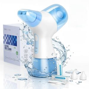 Mornwell | Electric Nasal Rinse Irrigation Self-Cleaning with Auto Waste Collection 30 Salt Packets for Sinus Discomfort Relief