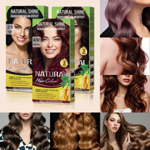 Bộ Dầu Gội Nhuộm Tóc Tự Nhiên Bán Vĩnh Cửu Che Phủ Màu Xám Dành Cho Người Lớn Nam Nữ Đều Dùng Phục Hồi Màu Tóc 30ml*4 Gói